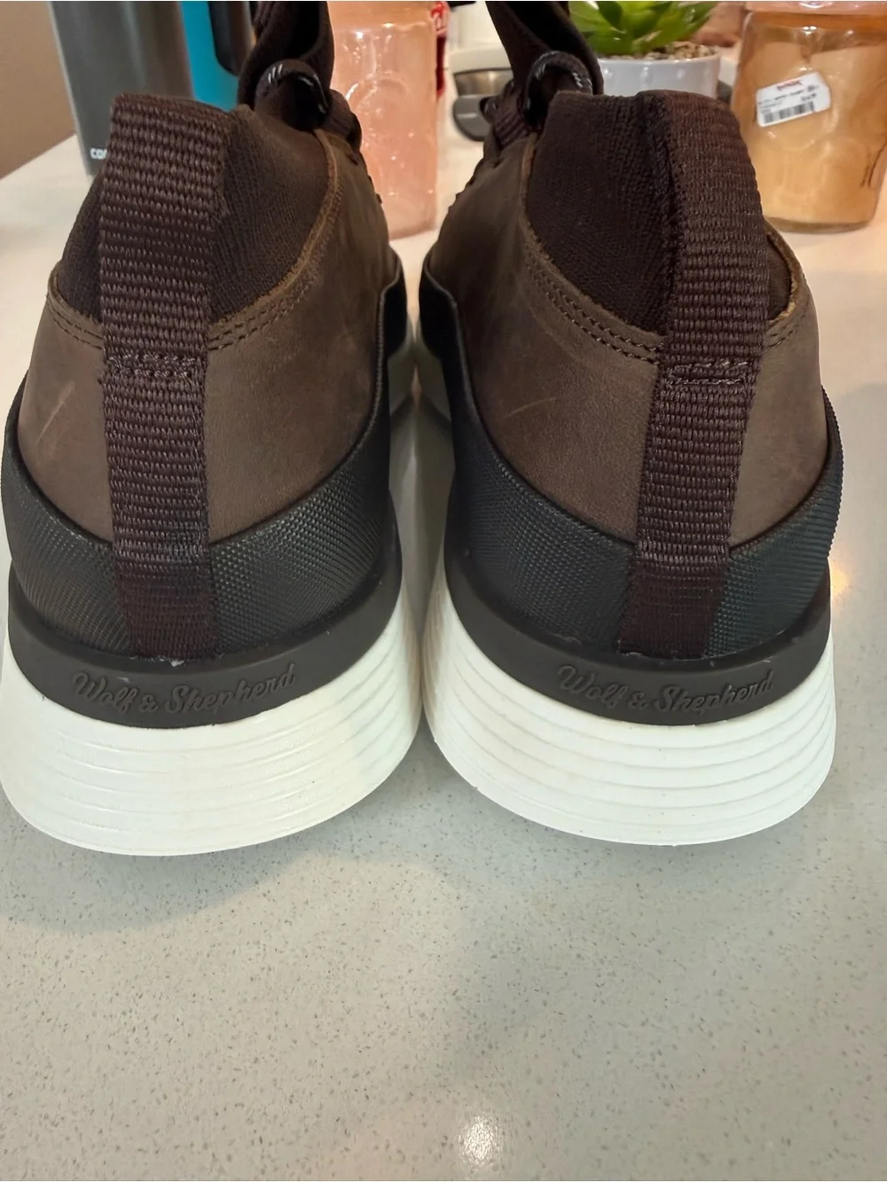 New Wolf and Shepard Crossover Mid WTZ Men’s Size 10 Chocolate/White Sneakers